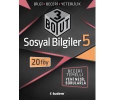 Tudem 5.Sınıf Sosyal Bilgiler 3 Boyut Föy