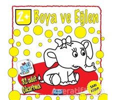 Boya ve Eğlen - Sarı Kitap - 32 Adet Çıkartma - Kolektif - Parıltı Yayınları