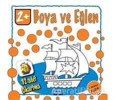 Boya ve Eğlen - Turuncu Kitap - 32 Adet Çıkartma - Kolektif - Parıltı Yayınları