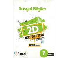 7.Sınıf Sosyal Bilgiler 2D Ders Defteri Ev Çalışmaları Pergel Yayınları