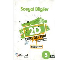 5.Sınıf Sosyal Bilgiler 2D Ders Defteri Ev Çalışmaları Pergel Yayınları