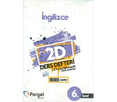 6.Sınıf İngilizce 2D Ders Defteri Ev Çalışmaları Pergel Yayınları