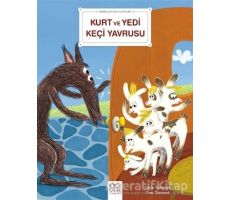 Kurt ve Yedi Keçi Yavrusu - Bebekler İçin Klasikler - Sylvie Roberge - 1001 Çiçek Kitaplar