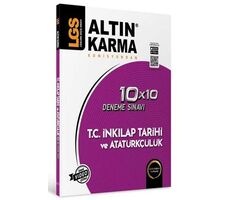 Altın Karma 8. Sınıf LGS T.C İnkılap Tarihi ve Atatürkçülük 10x10 Deneme