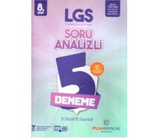 Puan 8.Sınıf LGS Soru Analizli 5 Deneme