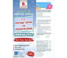 Bulut 8.Sınıf T.C. İnkılap Tarihi ve Atatürkçülük Yaprak Test