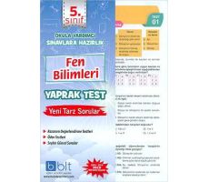 Bulut 5.Sınıf Fen BilimleriYaprak Test