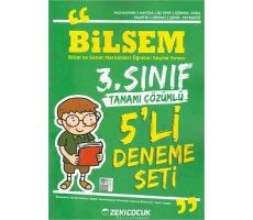 Çözüm Akademi 3.Sınıf Bilsem 5’li Deneme Seti