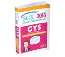 GYS SGK Sosyal Güvenlik Kurumu Konu Anlatımlı Soru Bankası (2016)