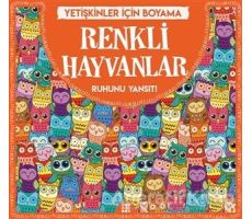 Renkli Hayvanlar - Yetişkinler İçin Boyama - Gizem Ulaş - Dokuz Yayınları