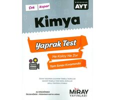 2021 AYT Kimya Yaprak Testler Miray Yayınları