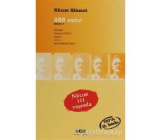 835 Satır - Nazım Hikmet Ran - Yapı Kredi Yayınları