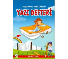 Damla Açıklamalı, Harf Örnekli El Yazı Defteri