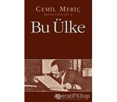 Bu Ülke - Cemil Meriç - İletişim Yayınevi