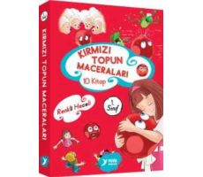 1. Sınıf Kırmızı Topun Maceraları (10 Kitap Takım) - Müzehher Özgün - Yuva Yayınları