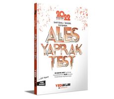 Yediiklim 2022 Master Serisi Ales Sayısal-Sözel Yetenek Çek Kopart Yaprak Test