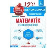 Nartest 7.Sınıf Matematik 12li Deneme Sınavı