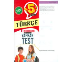 5. Sınıf Türkçe Yaprak Test - Kolektif - Evrensel İletişim Yayınları