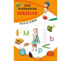 Sebzeler - Çizgi Alıştırmaları - Emine Ulusoy - 0-6 Yaş Yayınları