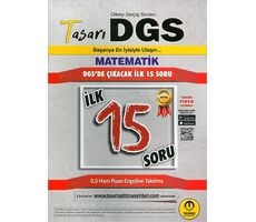 DGS Matematik İlk 15 Garanti Soru Kitapçığı Tasarı Eğitim Yayınları
