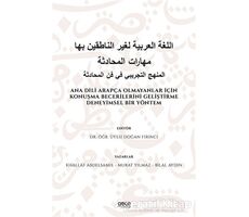 Ana Dili Arapça Olmayanlar İçin Konuşma Becerilerini Geliştirme Deneyimsel Bir Yöntem