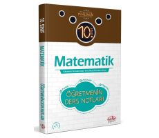 Editör 10. Sınıf Matematik Öğretmenin Ders Notları