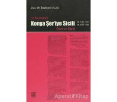 51 Numaralı Konya Şer’iye Sicili - İbrahim Solak - Palet Yayınları