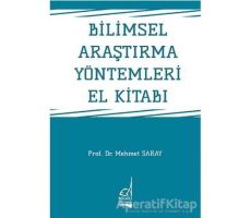 Bilimsel Araştırma Yöntemleri El Kitabı - Mehmet Saray - Boğaziçi Yayınları