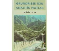 Grundrisse İçin Analitik Notlar - Müfit İşler - El Yayınları