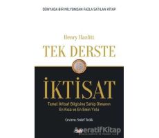 Tek Derste İktisat - Henry Hazlitt - Say Yayınları