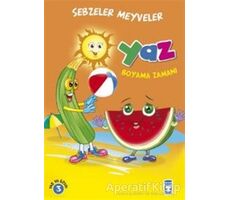 Yaz Boyama Zamanı - Sebzeler Meyveler - Gökhan Gülkan - Timaş Çocuk