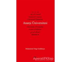 Anarşi Üniversitesi - Muhammed Tolga Gedikkaya - Sokak Kitapları Yayınları