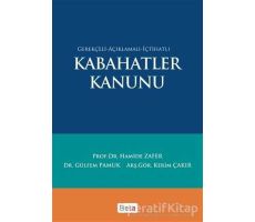 Kabahatler Kanunu - Gülfem Pamuk - Beta Yayınevi