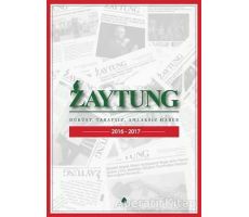 Zaytung Almanak 2016 - 2017 - Kolektif - April Yayıncılık