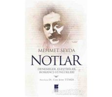 Notlar - Mehmet Seyda - Bilge Kültür Sanat