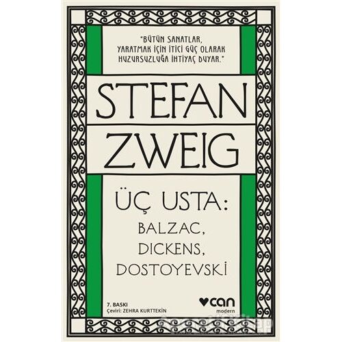 Üç Usta: Balzac, Dickens, Dostoyevski - Stefan Zweig - Can Yayınları