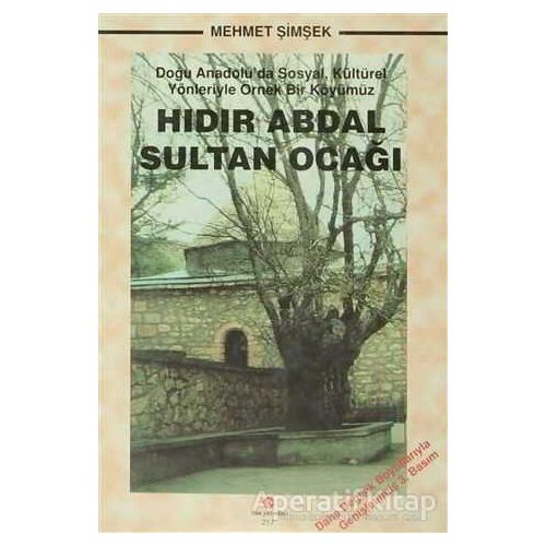 Hıdır Abdal Sultan Ocağı - Mehmet Şimşek - Can Yayınları (Ali Adil Atalay)
