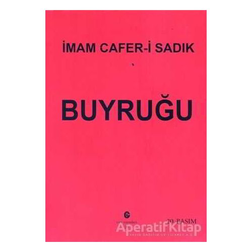 İmam Cafer-i Sadık Buyruğu - Ali Adil Atalay Vaktidolu - Can Yayınları (Ali Adil Atalay)
