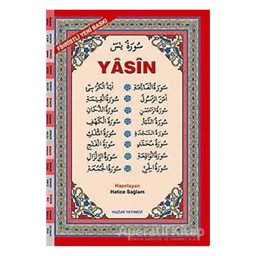 Orta Boy  Arapça Fihristli Yasin-i Şerif (Kod: 025) - Hatice Sağlam - Huzur Yayınevi