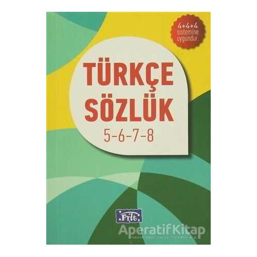 İlköğretim Türkçe Sözlük 5-6-7-8 - Komisyon - Parıltı Yayınları