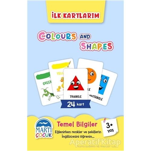 Colours and Shapes - İlk Kartlarım - Kolektif - Martı Çocuk Yayınları