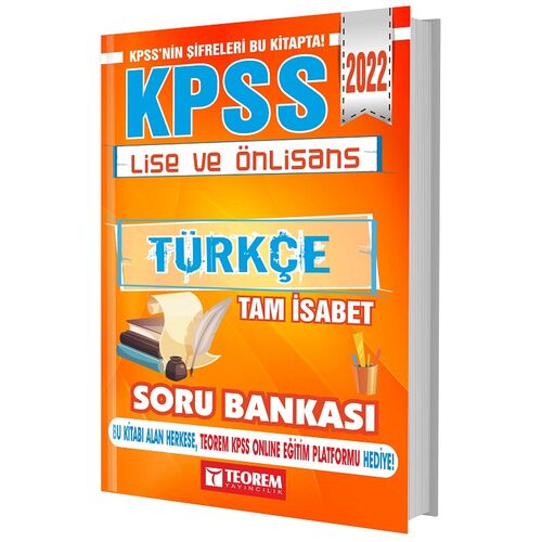 Teorem 2022 KPSS Lise Ön Lisans Türkçe Tam İsabet Soru Bankası