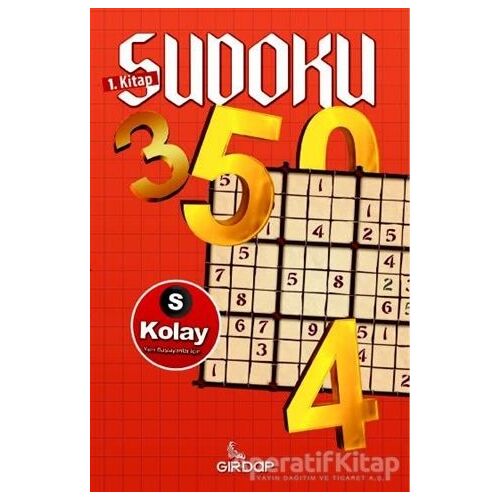 Sudoku 1. Kitap - Kolay (Yeni Başlayanlar İçin) - Salim Toprak - Girdap Kitap
