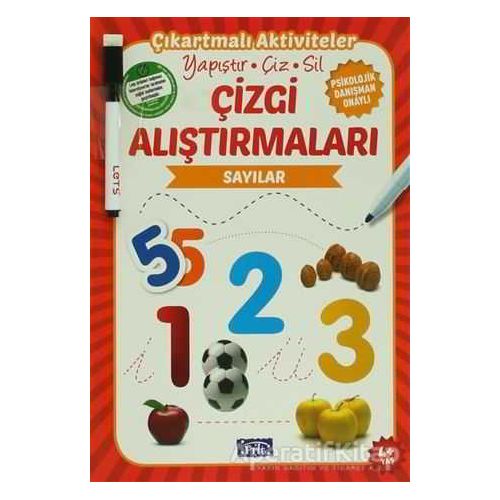 Çizgi Alıştırmaları - Sayılar (4 Yaş) - Kolektif - Parıltı Yayınları