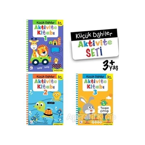 Küçük Dahiler Aktivite Seti 3+ Yaş (3 Kitap Takım) - Ayça G. Derin - İndigo Çocuk