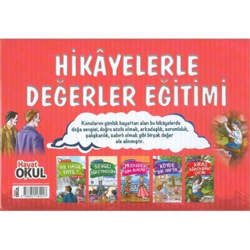 Hikayelerle Değerler Eğitimi Seti (5 Kitap Takım) - İbrahim Ünsal - Hayat Okul Yayınları