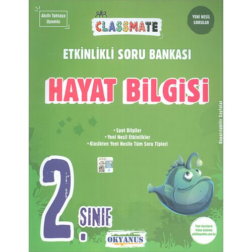 Okyanus 2. Sınıf Hayat Bilgisi Classmate Etkinlikli Soru Bankası