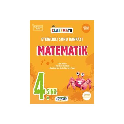 Okyanus 4. Sınıf Matematik Classmate Etkinlikli Soru Bankası