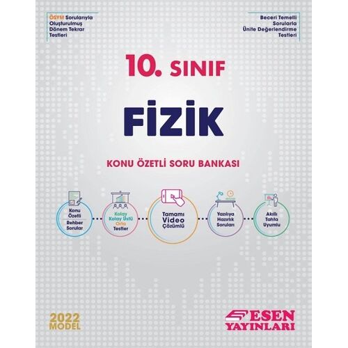 Esen 10. Sınıf Fizik Konu Özetli Soru Bankası