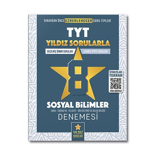 Yıldız Sorular YKS TYT Sosyal Bilimler 8 Deneme Video Çözümlü